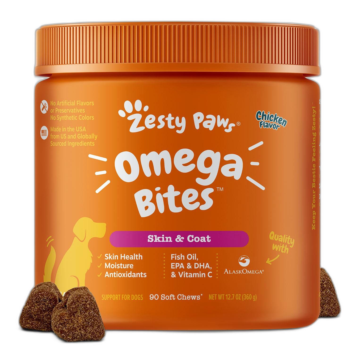 Zesty Paws Calming Bites for Dogs with Suntheanine and Melatonin pet supplement